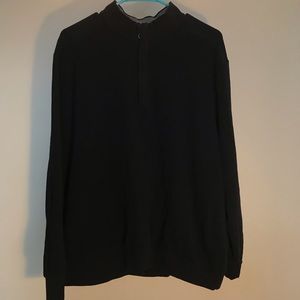 Greg Norman sweater golf 1/4 zip black large men’s